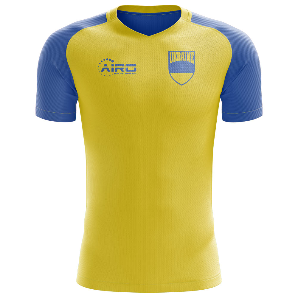 2025-2026 Ukraine Home Concept Football Shirt - Kids (Long Sleeve)