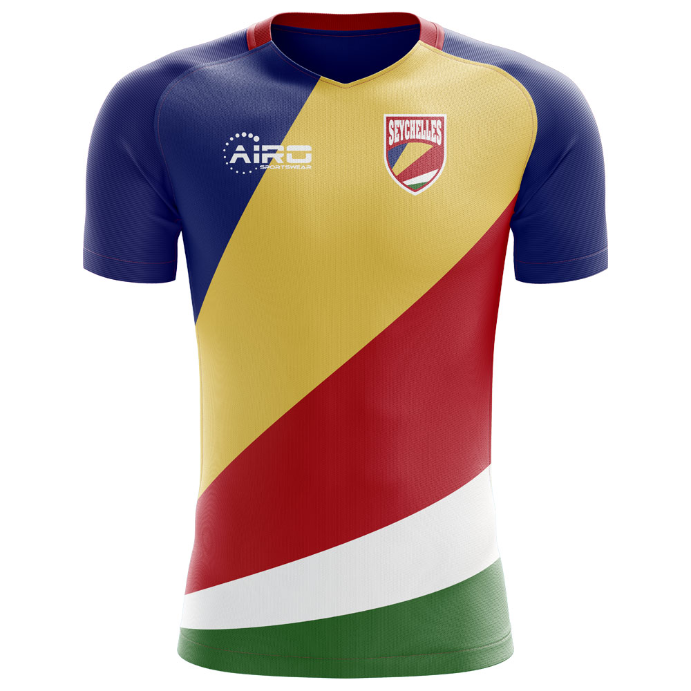 2023-2024 Seychelles Home Concept Football Shirt - Kids (Long Sleeve)