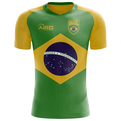 2025-2026 Brazil Flag Concept Football Shirt - Adult Long Sleeve