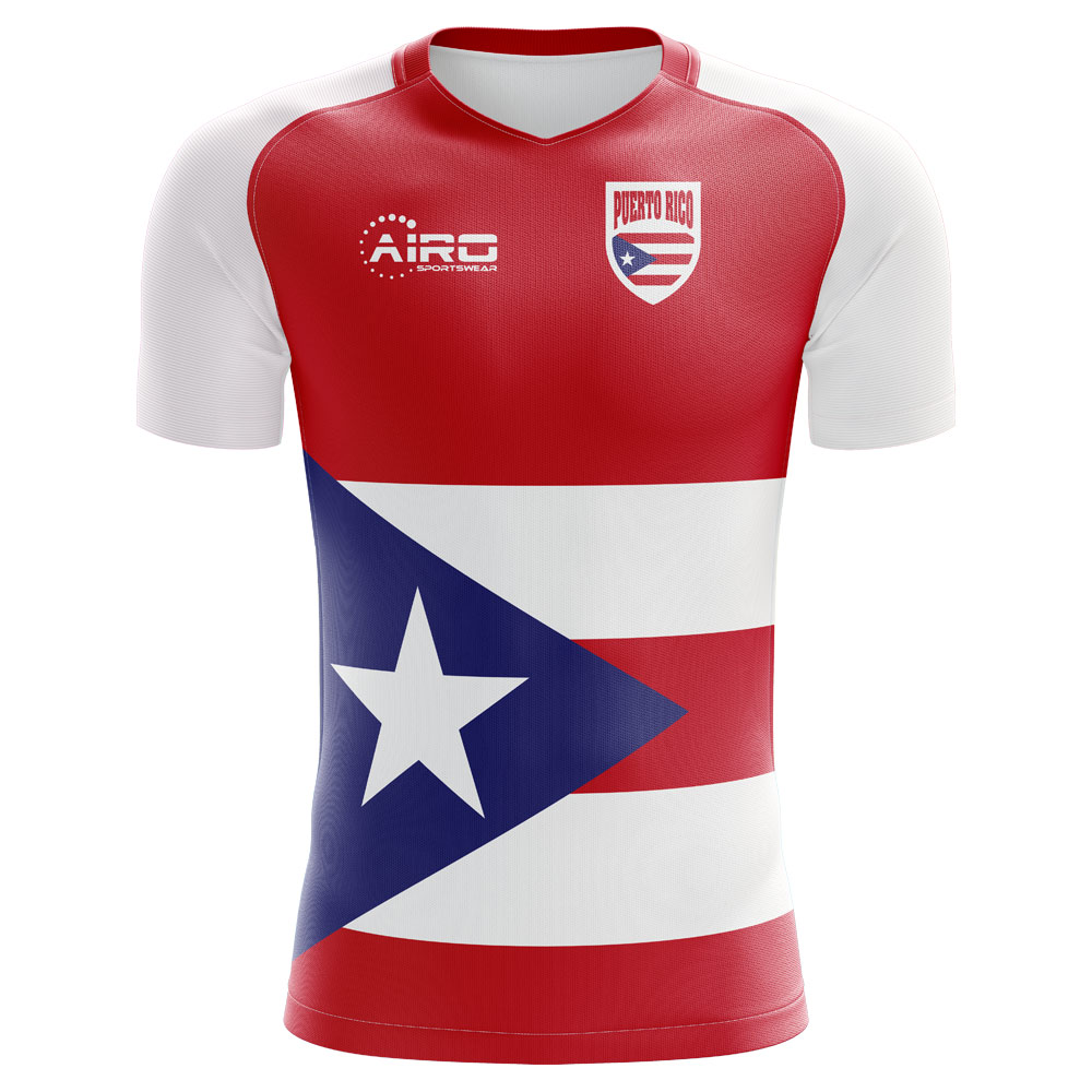 2023-2024 Puerto Rico Home Concept Football Shirt - Kids (Long Sleeve)