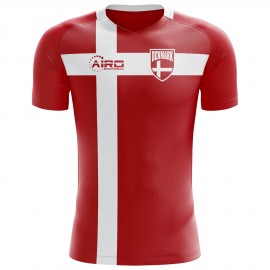 2023-2024 Denmark Flag Concept Football Shirt (Kids)