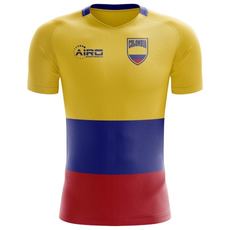 2025-2026 Colombia Flag Concept Football Shirt - Kids (Long Sleeve)