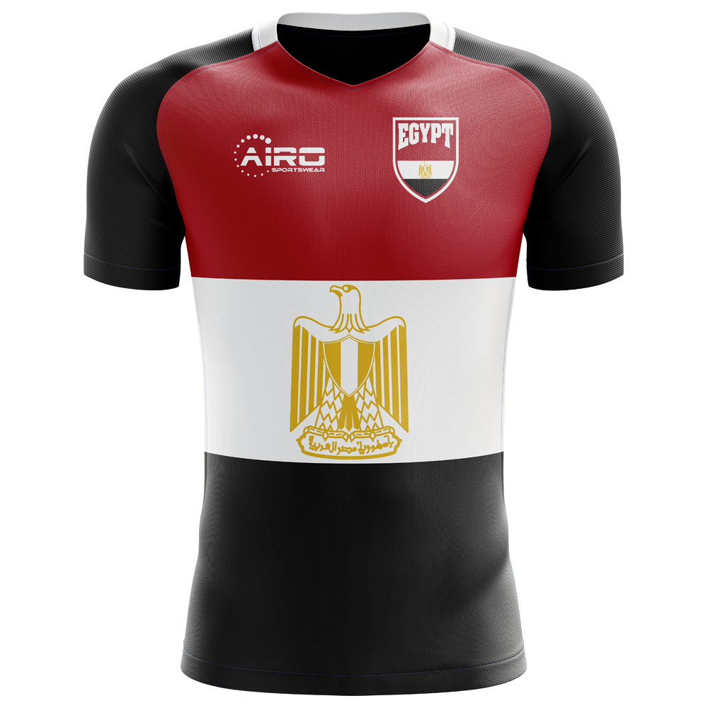 2023-2024 Egypt Flag Concept Football Shirt - Kids (Long Sleeve)