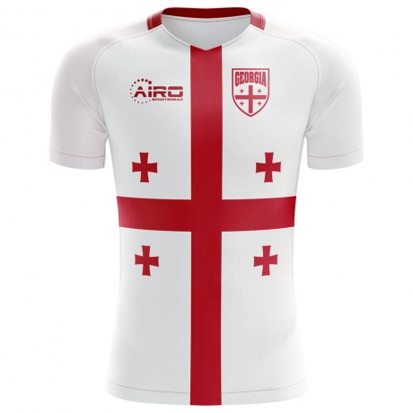 2023-2024 Georgia Flag Concept Football Shirt - Kids (Long Sleeve)