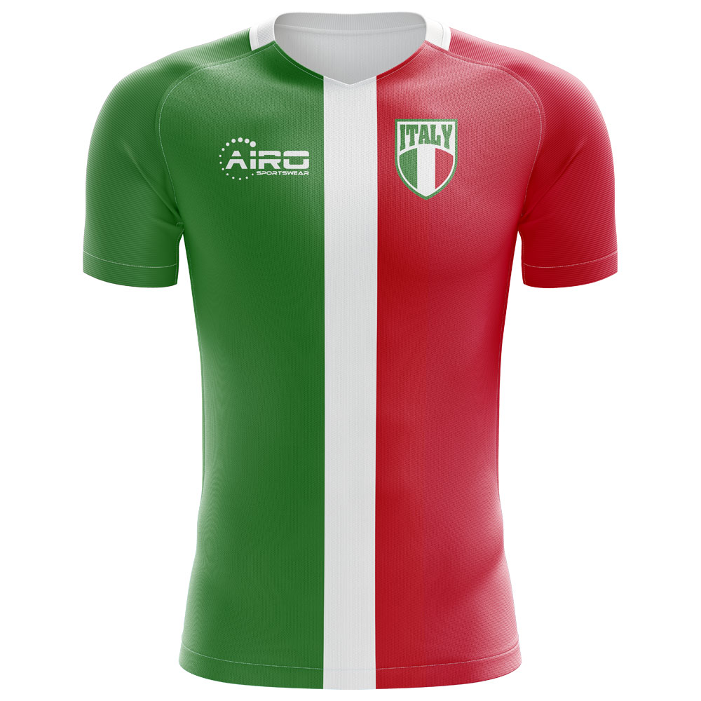 2025-2026 Italy Flag Concept Football Shirt - Kids (Long Sleeve)