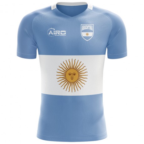 2023-2024 Argentina Flag Concept Football Shirt - Kids (Long Sleeve)