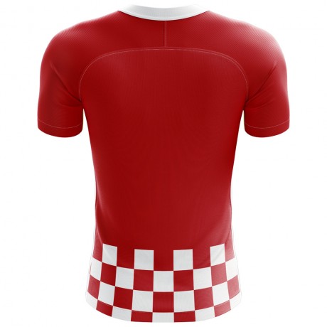 2023-2024 Croatia Flag Concept Football Shirt - Adult Long Sleeve