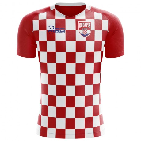 2023-2024 Croatia Flag Concept Football Shirt - Womens