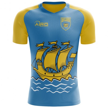 2023-2024 Saint Pierre and Miquelon Home Concept Football Shirt - Kids (Long Sleeve)