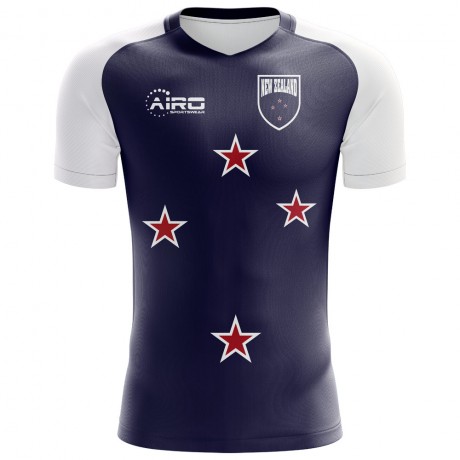 2023-2024 New Zealand Flag Concept Football Shirt - Kids (Long Sleeve)
