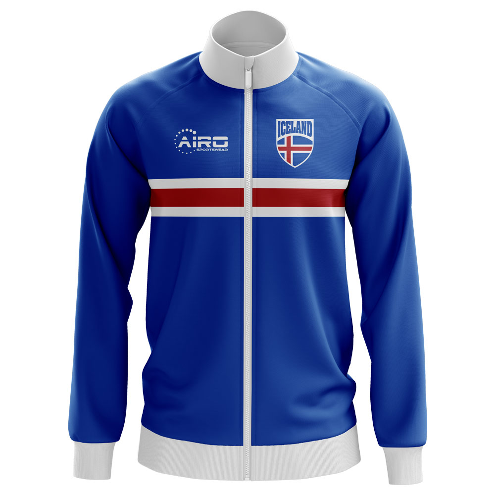 Iceland Concept Football Track Jacket (Blue) - Kids