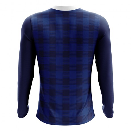 2023-2024 Scotland Long Sleeve Tartan Concept Football Shirt (Kids)
