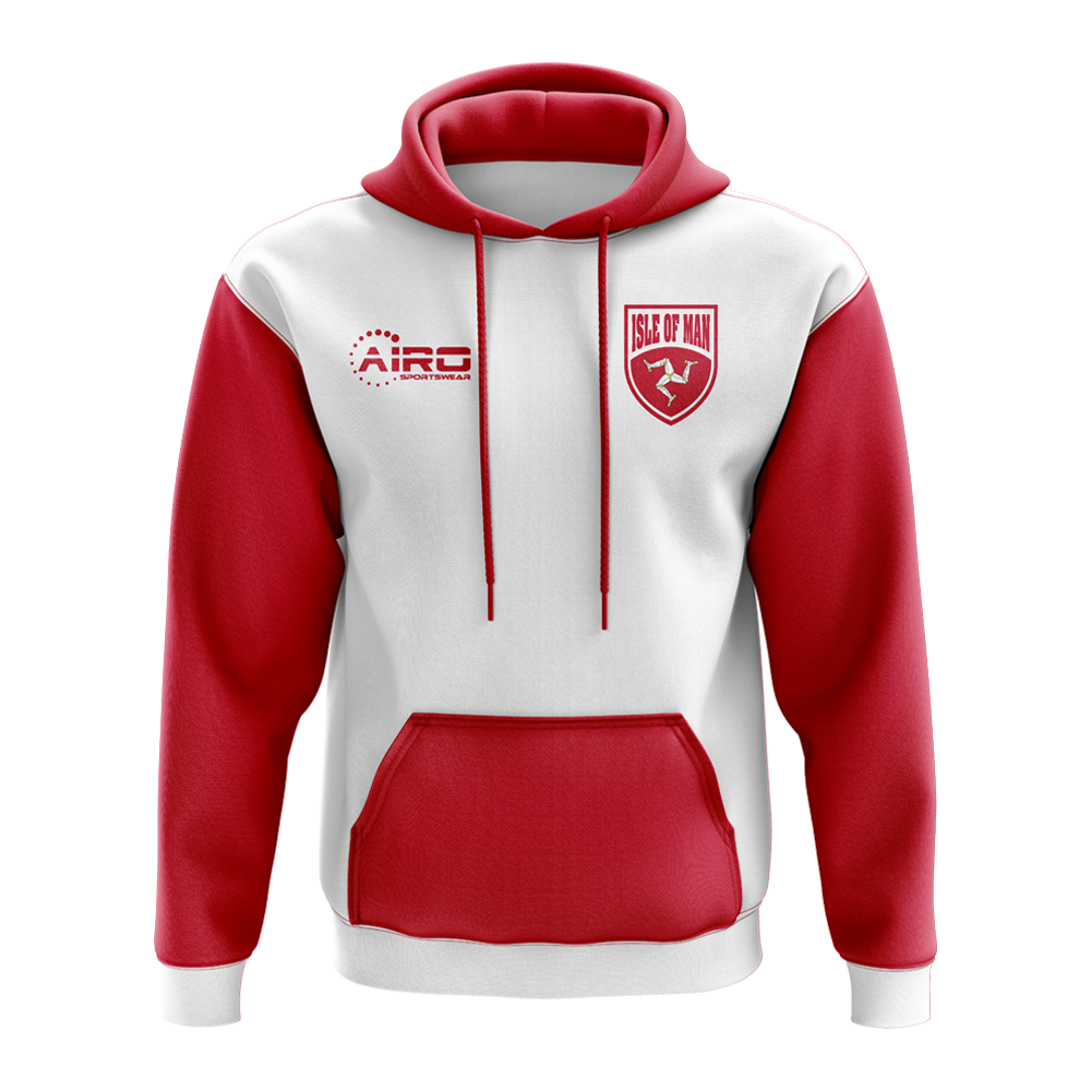 Isle Of Man Concept Country Football Hoody (White)