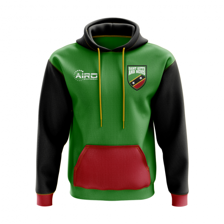 Saint Kitts and Nevis Concept Country Football Hoody (Green)