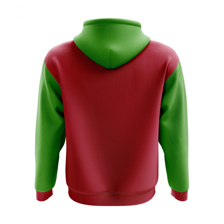 Sao Tome And Principe Concept Country Football Hoody (Red)