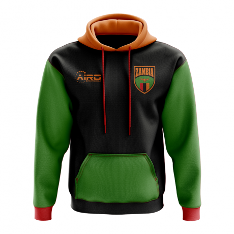 Zambia Concept Country Football Hoody (Black)