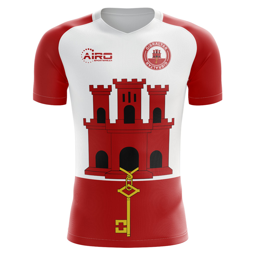 2023-2024 Gibraltar Home Concept Football Shirt - Kids (Long Sleeve)