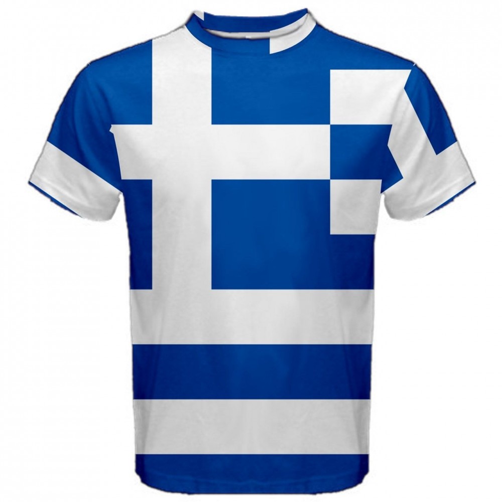 Greece Greek Flag Sublimated Sports Jersey - Kids