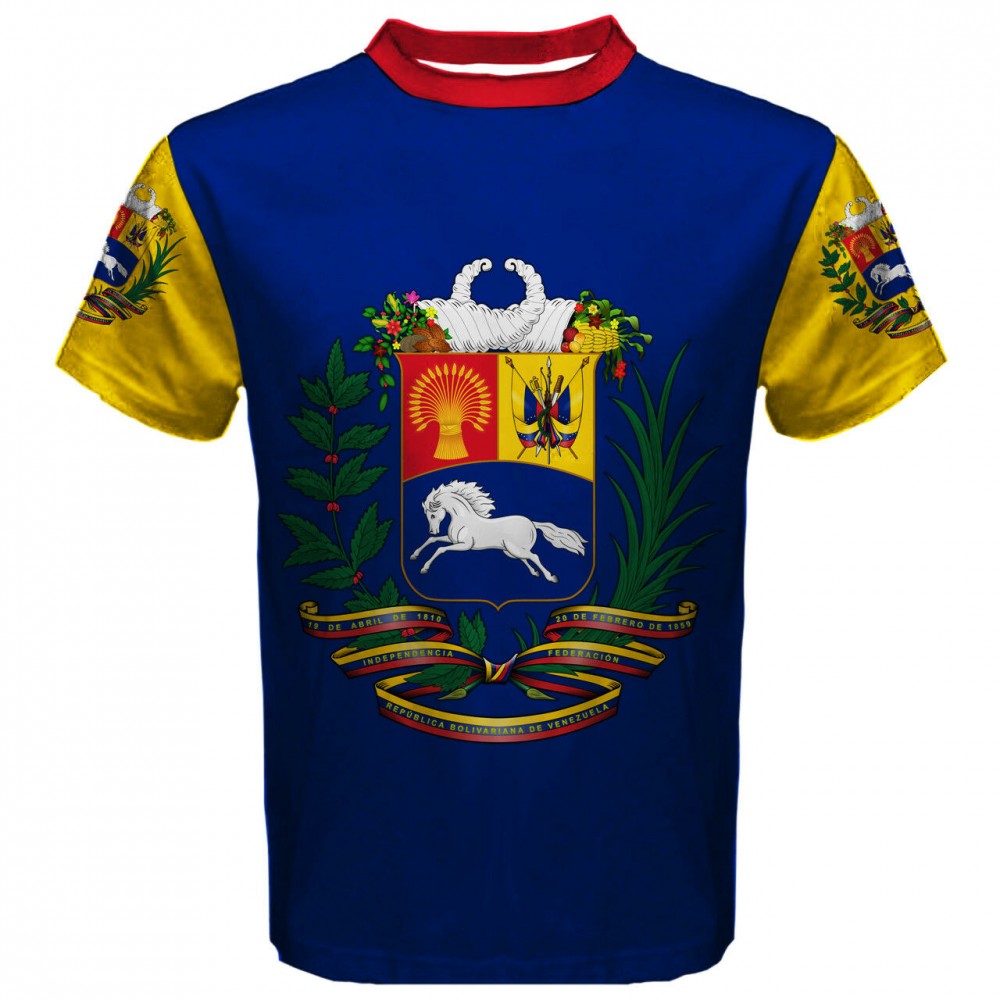 Venezuela Coat of Arms Sublimated Sports Jersey - Kids