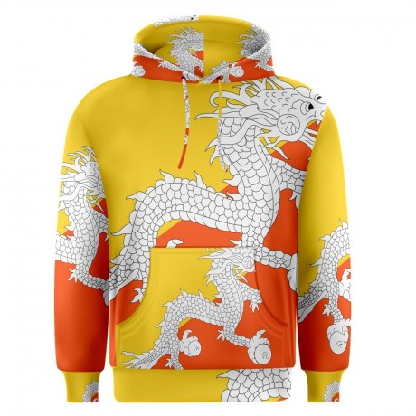 Bhutan Sublimated Flag Hoody