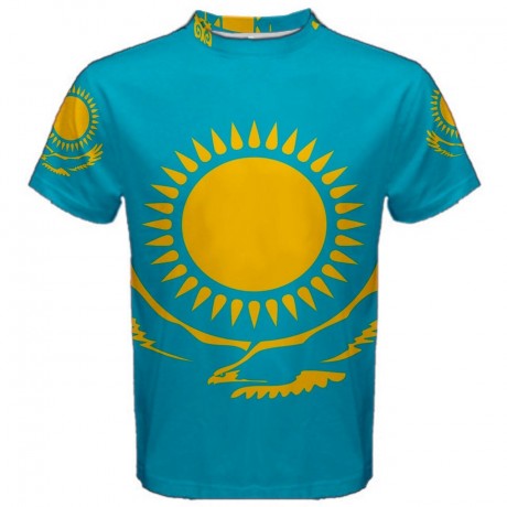 Kazakhstan Flag Sublimated Sports Jersey - Kids