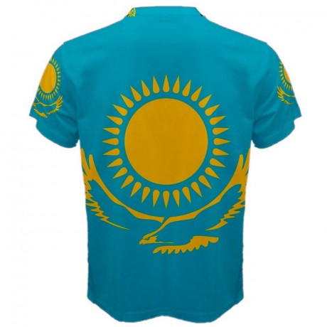 Kazakhstan Flag Sublimated Sports Jersey - Kids