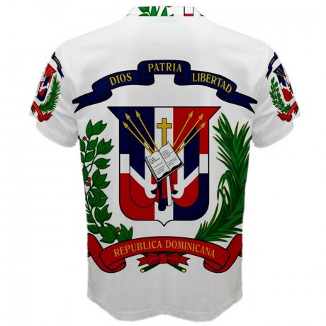 Dominican Republic Coat of Arms Sublimated Sports Jersey