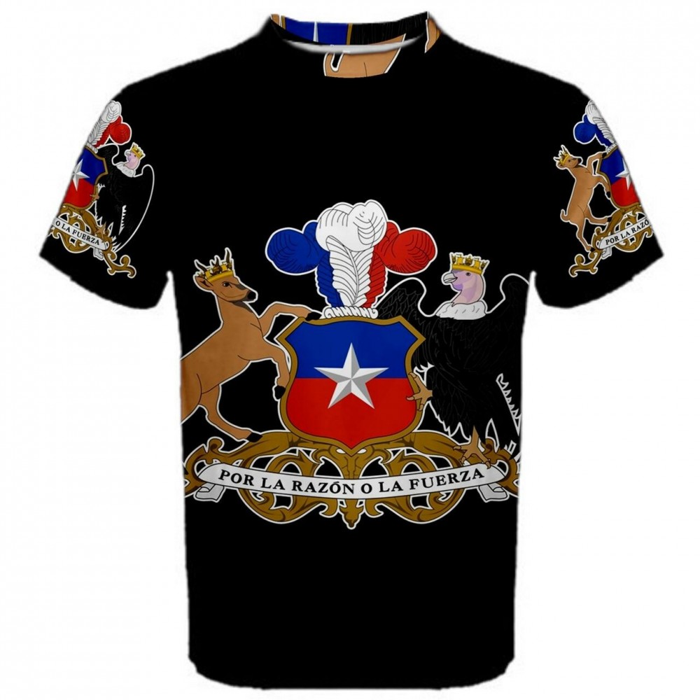 Chile Coat of Arms Sublimated Sports Jersey - Kids