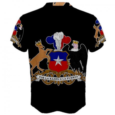 Chile Coat of Arms Sublimated Sports Jersey - Kids