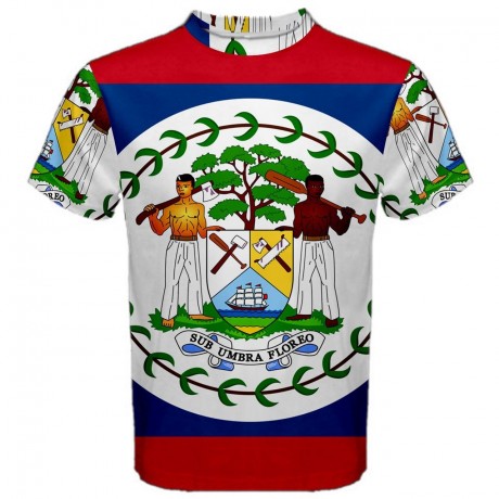 Belize Coat of Arms Sublimated Sports Jersey - Kids