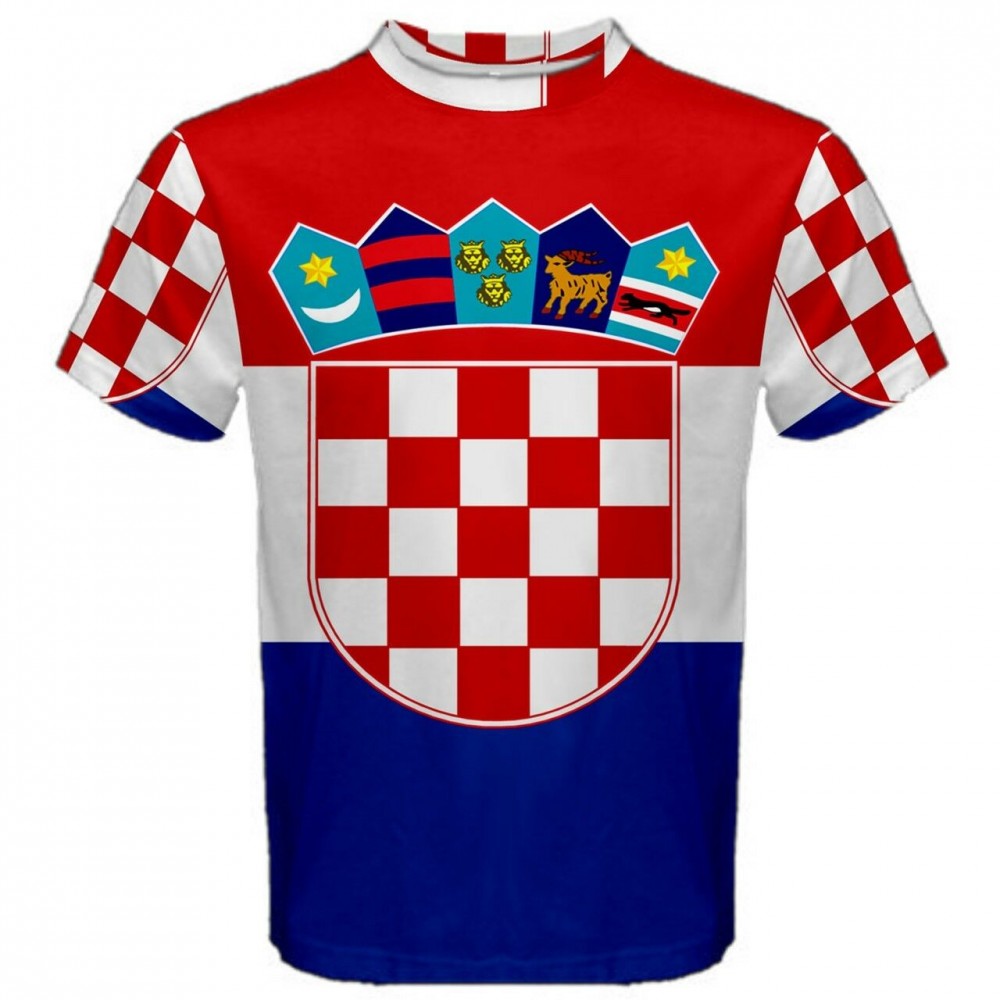 Croatia Flag Sublimated Sports Jersey - Kids