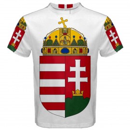 Hungary Coat of Arms Sublimated Sports Jersey - Kids