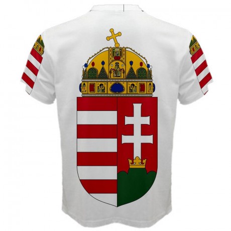 Hungary Coat of Arms Sublimated Sports Jersey - Kids