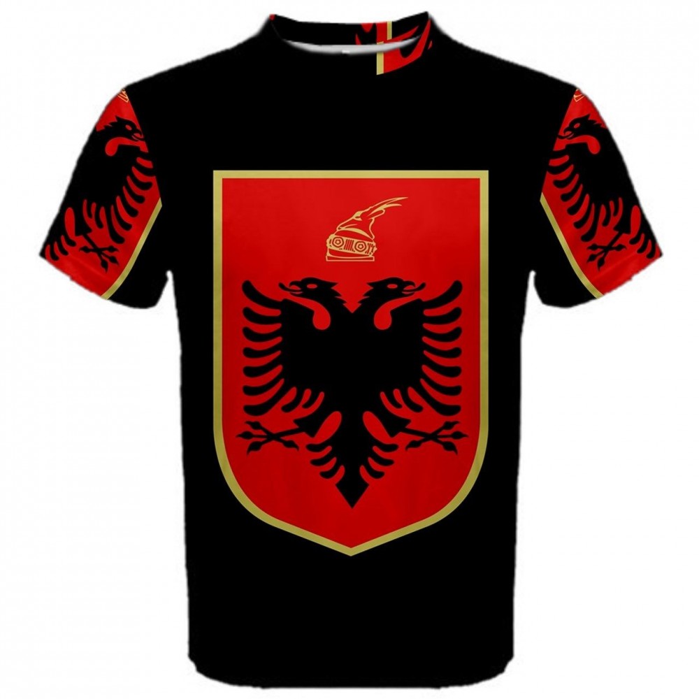 Albania Coat of Arms Sublimated Sports Jersey - Kids