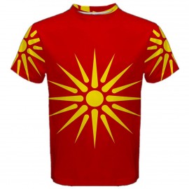 Old Republic of Macedonia Flag Sublimated Sports Jersey