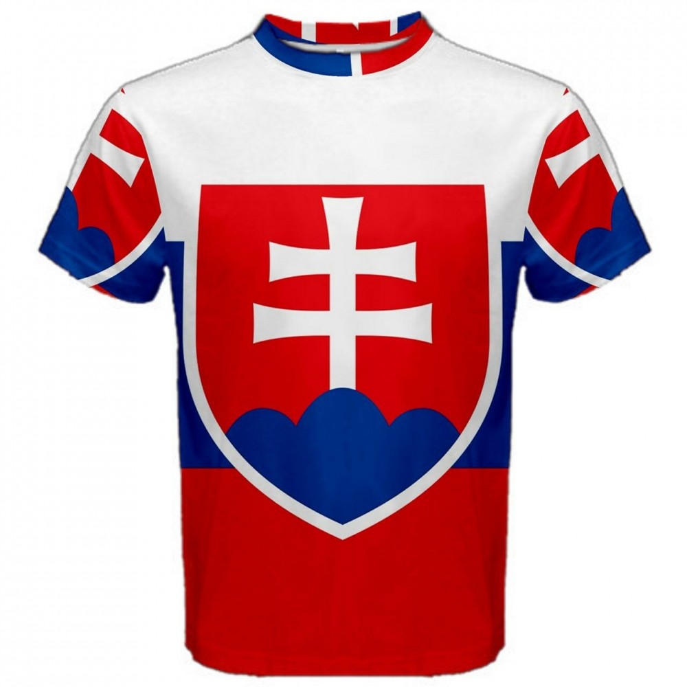 Slovakia Flag Sublimated Sports Jersey