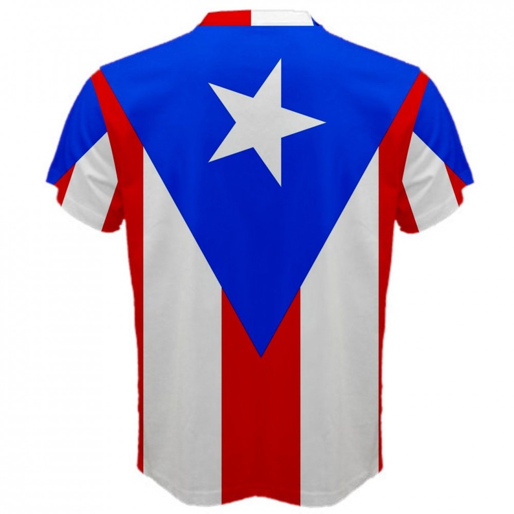 Puerto Rico Flag Sublimated Sports Jersey Kids
