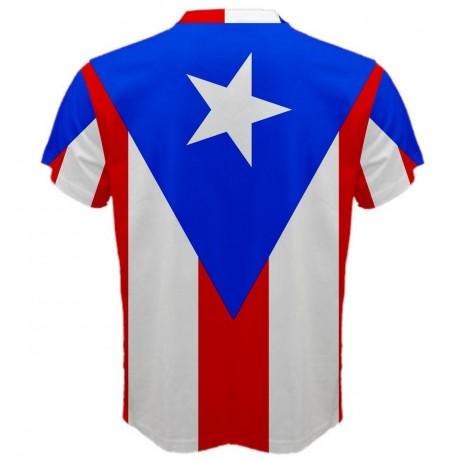 Puerto Rico Flag Sublimated Sports Jersey - Kids