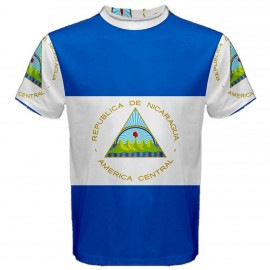 Nicaragua Flag Sublimated Sports Jersey - Kids