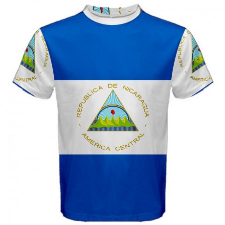 Nicaragua Flag Sublimated Sports Jersey