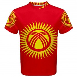 Kyrgyzstan Flag Sublimated Sports Jersey - Kids