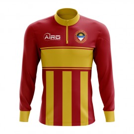 Antigua Concept Football Half Zip Midlayer Top (Red-Yellow)