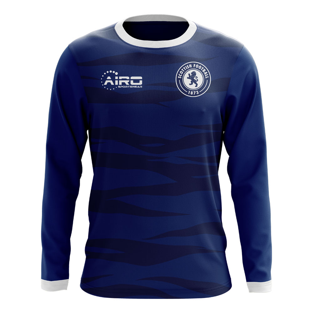 2023-2024 Scotland Long Sleeve Home Concept Football Shirt