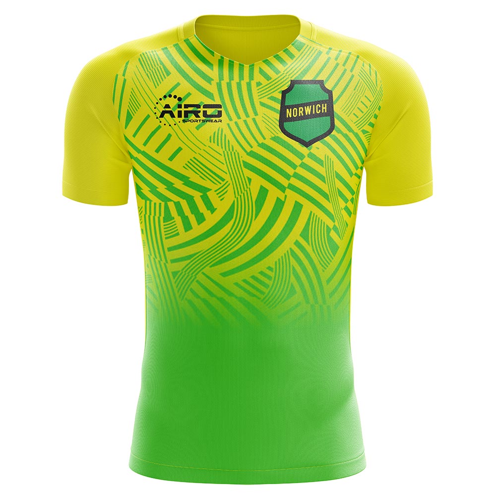 2023-2024 Norwich Home Concept Football Shirt - Adult Long Sleeve