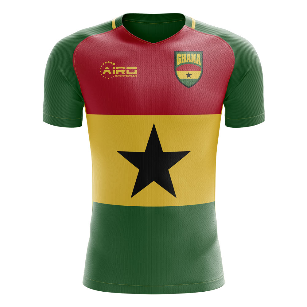 2023-2024 Ghana Flag Concept Football Shirt - Womens