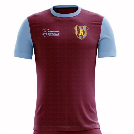 2023-2024 Villa Home Concept Football Shirt - Adult Long Sleeve