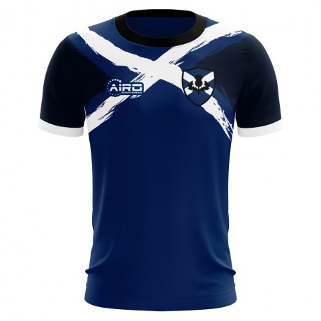 2020-2021 Scotland Flag Concept Football Shirt (Your Name) - Kids