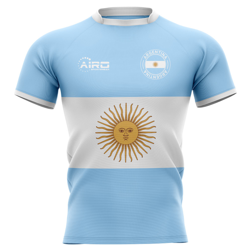 2023-2024 Argentina Flag Concept Rugby Shirt - Womens