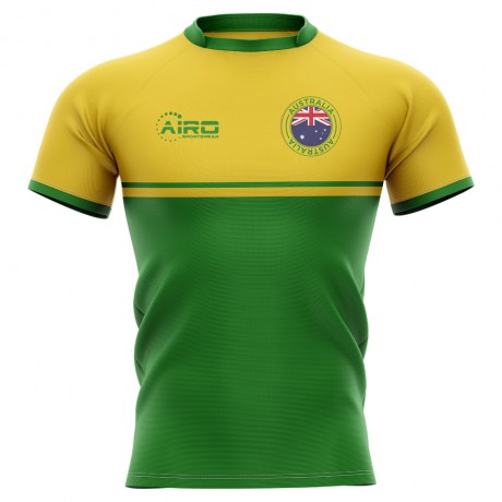 2023-2024 Australia Training Concept Rugby Shirt - Adult Long Sleeve