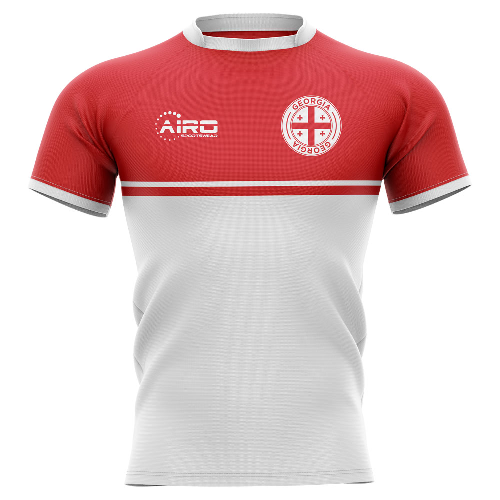 2023-2024 Georgia Training Concept Rugby Shirt - Kids (Long Sleeve)